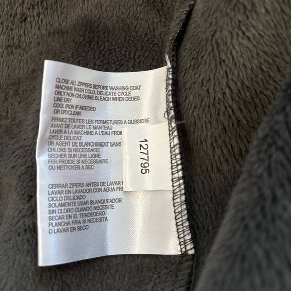 MICHAEL Michael Kors Belted Softshell Jacket in Dark Charcoal Grey Size Small - Picture 5 of 7